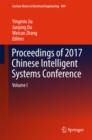 Image for Proceedings of 2017 Chinese Intelligent Systems Conference: Volume I