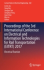 Image for Proceedings of the 2015 International Conference on Electrical and Information Technologies for Rail Transportation