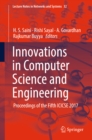 Image for Innovations in computer science and engineering: proceedings of the fifth ICICSE 2017 : volume 32