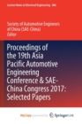 Image for Proceedings of the 19th Asia Pacific Automotive Engineering Conference &amp; SAE-China Congress 2017 : Selected Papers