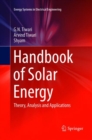 Image for Handbook of Solar Energy : Theory, Analysis and Applications