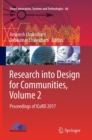 Image for Research into Design for Communities, Volume 2 : Proceedings of ICoRD 2017
