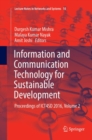 Image for Information and Communication Technology for Sustainable Development : Proceedings of ICT4SD 2016, Volume 2
