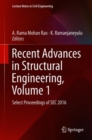 Image for Recent Advances in Structural Engineering, Volume 1 : Select Proceedings of SEC 2016