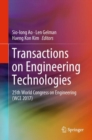 Image for Transactions On Engineering Technologies: 25th World Congress On Engineering (Wce 2017)