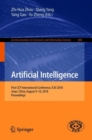 Image for Artificial Intelligence: First Ccf International Conference, Icai 2018, Jinan, China, August 9-10, 2018, Proceedings