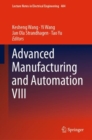 Image for Advanced Manufacturing and Automation VIII : 484