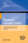 Image for Theoretical computer science: 36th National Conference, NCTCS 2018, Shanghai, China, October 13-14, 2018, Proceedings
