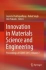 Image for Innovation in Materials Science and Engineering: Proceedings of ICEMIT 2017, Volume 2