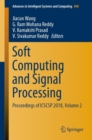 Image for Soft Computing and Signal Processing : Proceedings of ICSCSP 2018, Volume 2