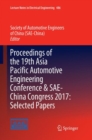 Image for Proceedings of the 19th Asia Pacific Automotive Engineering Conference &amp; SAE-China Congress 2017: Selected Papers