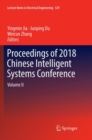 Image for Proceedings of 2018 Chinese Intelligent Systems Conference