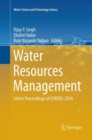 Image for Water Resources Management : Select Proceedings of ICWEES-2016