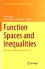 Image for Function Spaces and Inequalities : New Delhi, India, December 2015