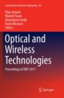 Image for Optical and Wireless Technologies : Proceedings of OWT 2017