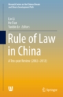 Image for Rule of Law in China: A Ten-year Review (2002-2012)
