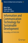 Image for Information and communication technology for sustainable development: proceedings of ICT4SD 2018