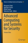 Image for Advanced Computing and Systems for Security : Volume Nine