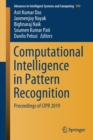Image for Computational Intelligence in Pattern Recognition : Proceedings of CIPR 2019
