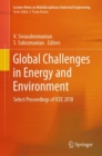 Image for Global Challenges in Energy and Environment : Select Proceedings of ICEE 2018