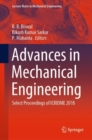 Image for Advances in mechanical engineering  : select proceedings of ICRIDME 2018