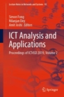 Image for ICT Analysis and Applications: Proceedings of ICT4SD 2019, Volume 2