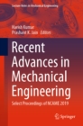 Image for Recent Advances in Mechanical Engineering: Select Proceedings of NCAME 2019