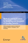 Image for Methods and Applications for Modeling and Simulation of Complex Systems