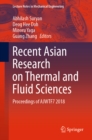 Image for Recent Asian Research on Thermal and Fluid Sciences: Proceedings of AJWTF7 2018