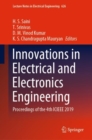 Image for Innovations in Electrical and Electronics Engineering : Proceedings of the 4th ICIEEE 2019