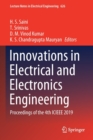 Image for Innovations in Electrical and Electronics Engineering : Proceedings of the 4th ICIEEE 2019
