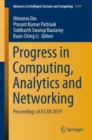 Image for Progress in Computing, Analytics and Networking : Proceedings of ICCAN 2019