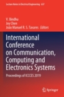 Image for International Conference on Communication, Computing and Electronics Systems  : proceedings of ICCCES 2019