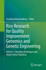 Image for Rice Research for Quality Improvement: Genomics and Genetic Engineering: Volume 1: Breeding Techniques and Abiotic Stress Tolerance