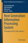 Image for Next Generation Information Processing System : Proceedings of ICCET 2020, Volume 2