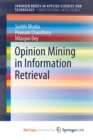 Image for Opinion Mining in Information Retrieval