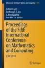 Image for Proceedings of the Fifth International Conference on Mathematics and Computing: ICMC 2019 : 1170