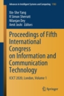 Image for Proceedings of fifth International Congress on Information and Communication Technology  : ICICT 2020, LondonVolume 1