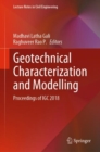 Image for Geotechnical Characterization and Modelling: Proceedings of IGC 2018