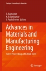 Image for Advances in Materials and Manufacturing Engineering : Select Proceedings of ICMME 2019