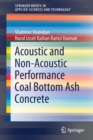 Image for Acoustic And Non-Acoustic Performance Coal Bottom Ash Concrete