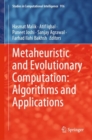 Image for Metaheuristic and Evolutionary Computation: Algorithms and Applications