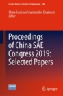 Image for Proceedings of China SAE Congress 2019: Selected Papers