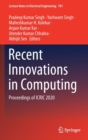 Image for Recent Innovations in Computing : Proceedings of ICRIC 2020