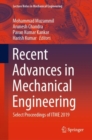 Image for Recent Advances in Mechanical Engineering : Select Proceedings of ITME 2019