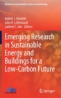 Image for Emerging Research in Sustainable Energy and Buildings for a Low-Carbon Future