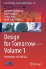 Image for Design for tomorrow  : proceedings of ICoRD 2021Volume 1