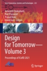 Image for Design for tomorrow  : proceedings of ICoRD 2021Volume 3
