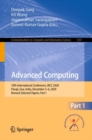 Image for Advanced Computing : 10th International Conference, IACC 2020, Panaji, Goa, India, December 5–6, 2020, Revised Selected Papers, Part I