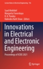 Image for Innovations in Electrical and Electronic Engineering : Proceedings of ICEEE 2021